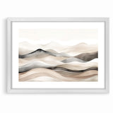 Contemporary Landscape Abstract Art - Serene Desert Scenery Wall Decor