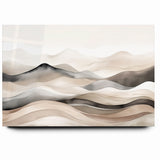 Contemporary Landscape Abstract Art - Serene Desert Scenery Wall Decor
