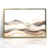 Contemporary Landscape Abstract Art - Serene Desert Scenery Wall Decor