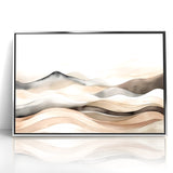 Contemporary Landscape Abstract Art - Serene Desert Scenery Wall Decor