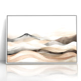 Contemporary Landscape Abstract Art - Serene Desert Scenery Wall Decor