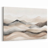 Contemporary Landscape Abstract Art - Serene Desert Scenery Wall Decor
