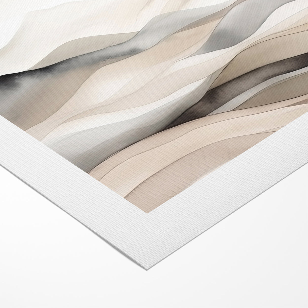 Contemporary Landscape Abstract Art - Serene Desert Scenery Wall Decor
