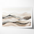 Contemporary Landscape Abstract Art - Serene Desert Scenery Wall Decor