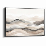 Contemporary Landscape Abstract Art - Serene Desert Scenery Wall Decor