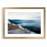 Abstract Scenery Canvas - Serene Coastal Horizon Wall Art