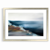 Abstract Scenery Canvas - Serene Coastal Horizon Wall Art