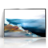 Abstract Scenery Canvas - Serene Coastal Horizon Wall Art