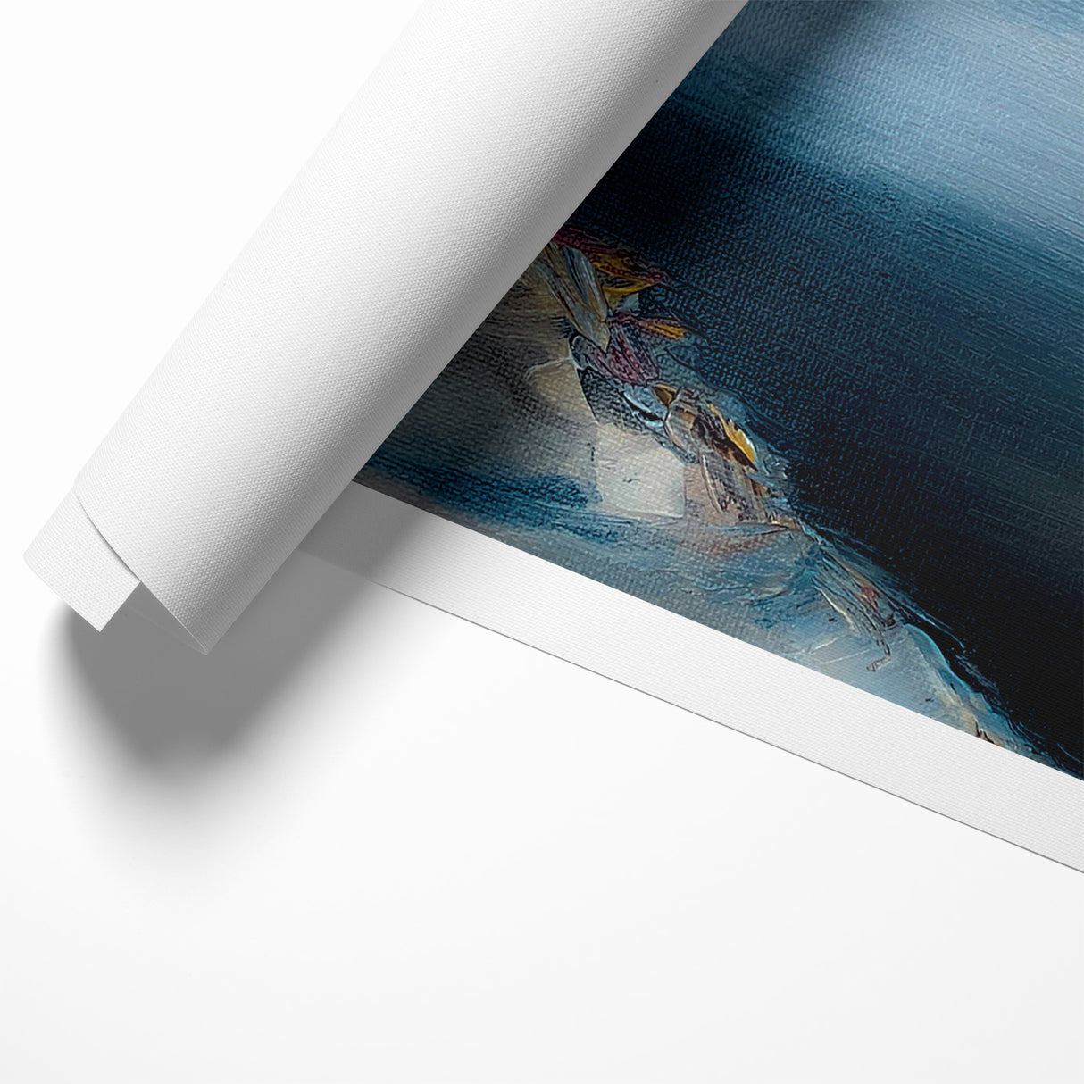 Abstract Scenery Canvas - Serene Coastal Horizon Wall Art