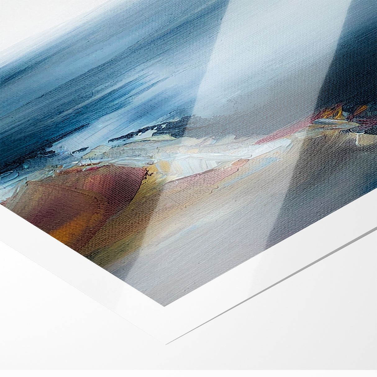 Abstract Scenery Canvas - Serene Coastal Horizon Wall Art