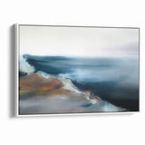 Abstract Scenery Canvas - Serene Coastal Horizon Wall Art