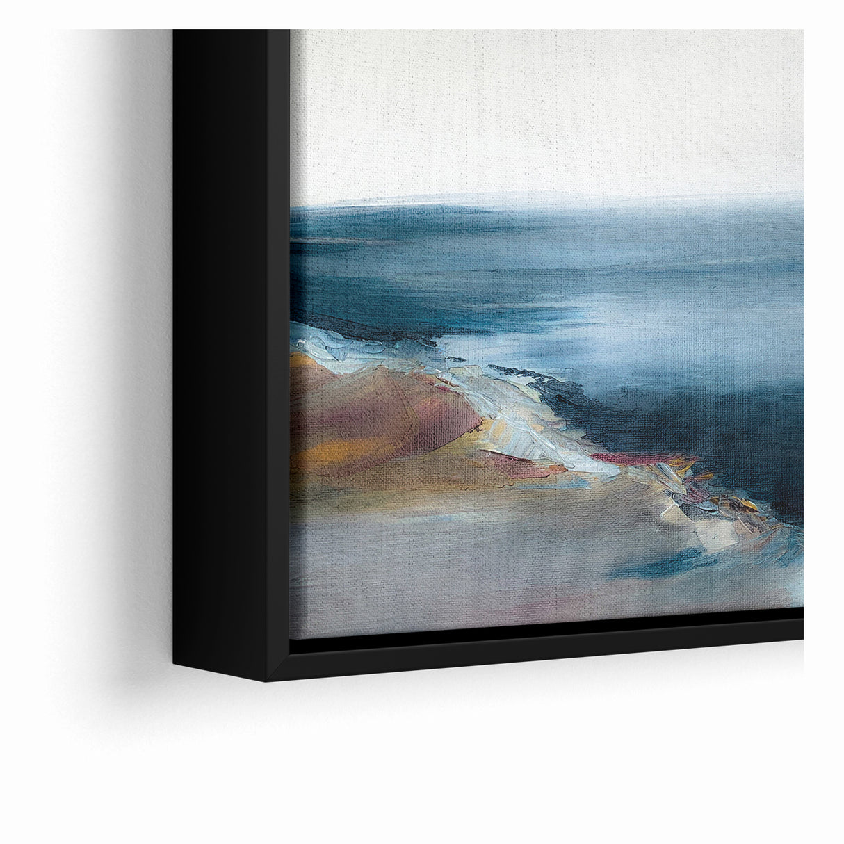 Abstract Scenery Canvas - Serene Coastal Horizon Wall Art