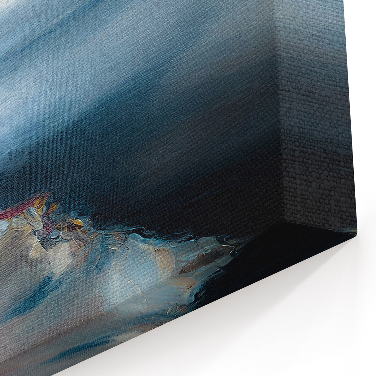 Abstract Scenery Canvas - Serene Coastal Horizon Wall Art