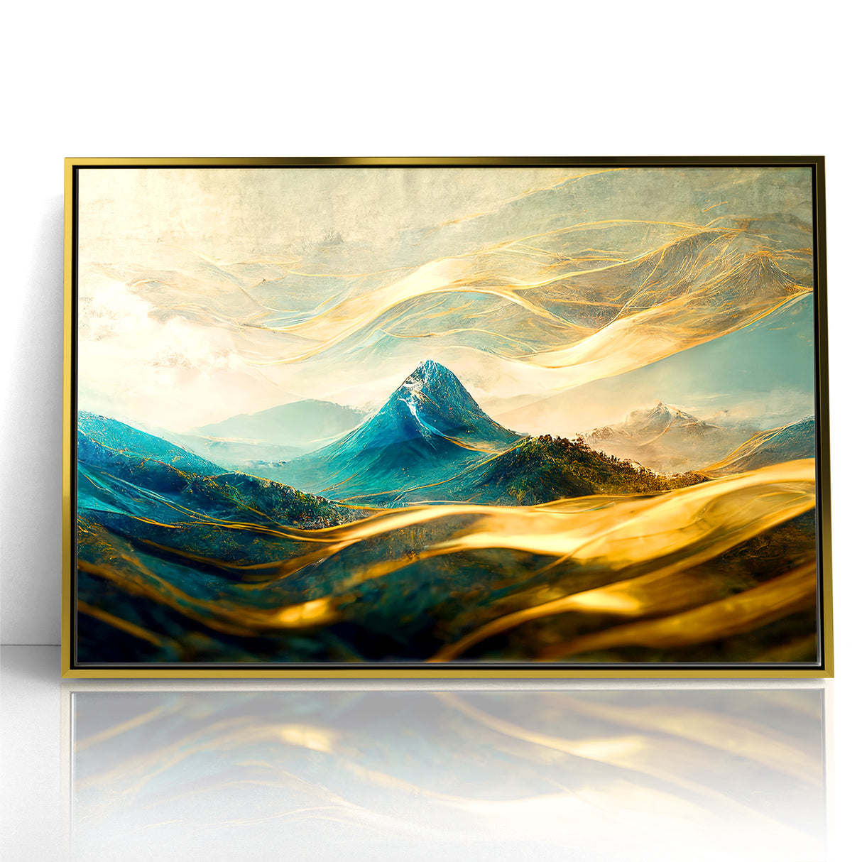 Artistic Landscape Designs - Enchanted Mountain Abstract Wall Art
