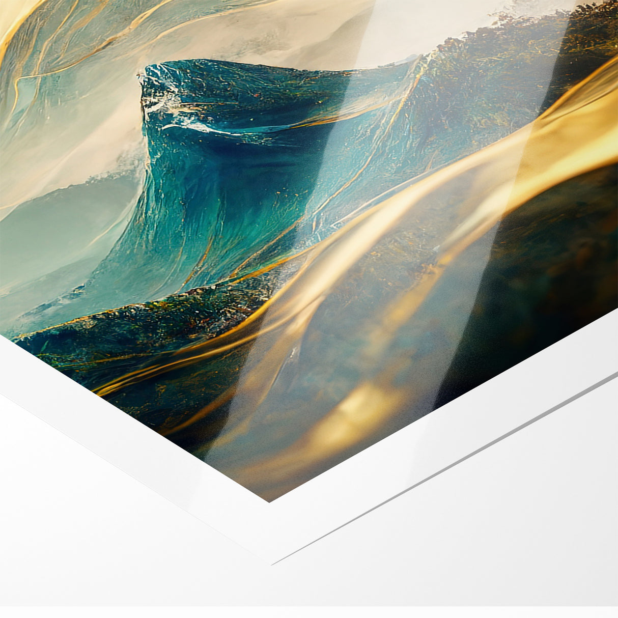 Artistic Landscape Designs - Enchanted Mountain Abstract Wall Art