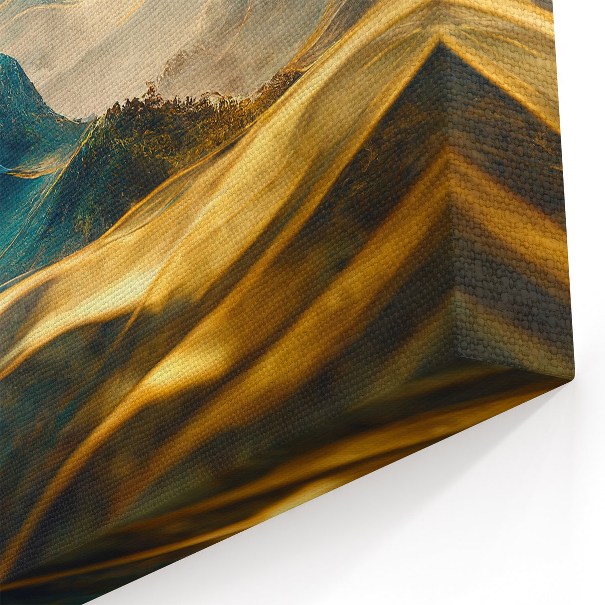 Artistic Landscape Designs - Enchanted Mountain Abstract Wall Art
