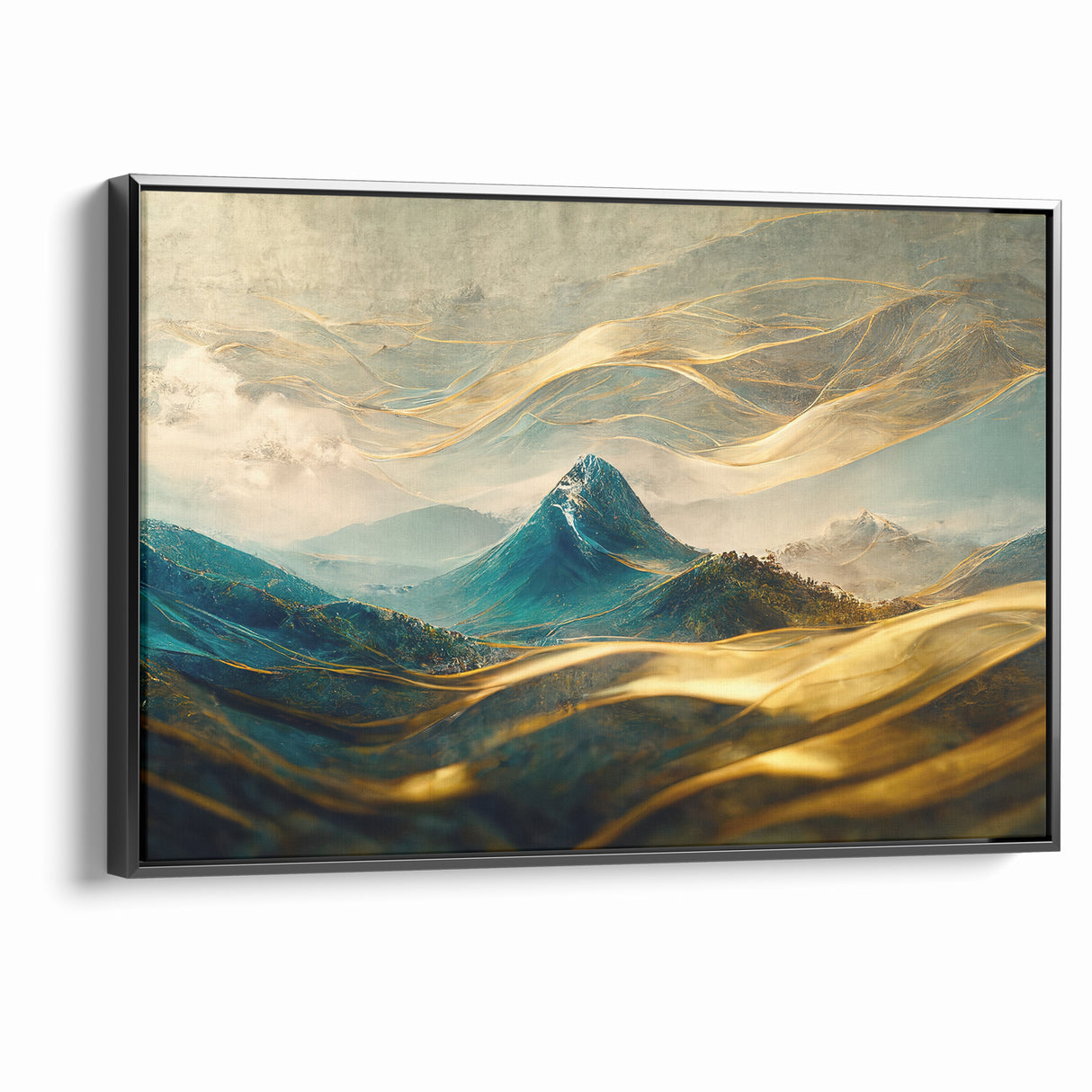 Artistic Landscape Designs - Enchanted Mountain Abstract Wall Art