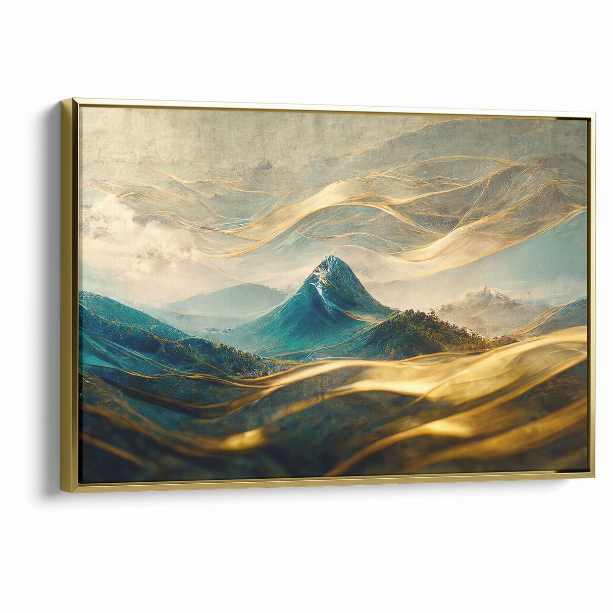 Artistic Landscape Designs - Enchanted Mountain Abstract Wall Art