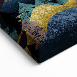 Modern Landscape Abstract - Deer and Vibrant Hills Wall Art