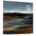 Modern Landscape Abstract Art - Earthy Horizon Wall Decor