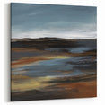 Modern Landscape Abstract Art - Earthy Horizon Wall Decor