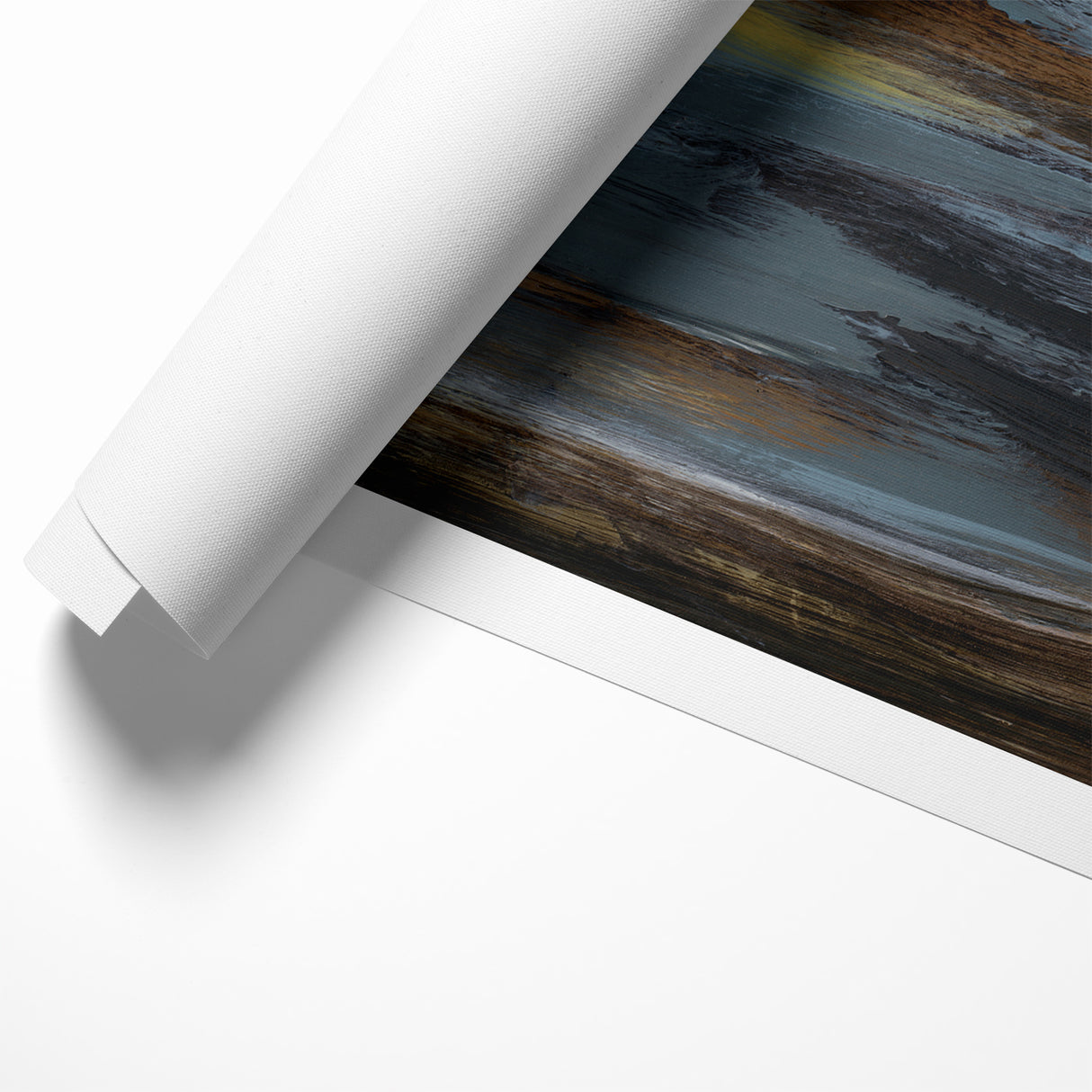 Modern Landscape Abstract Art - Earthy Horizon Wall Decor