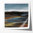 Modern Landscape Abstract Art - Earthy Horizon Wall Decor