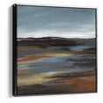 Modern Landscape Abstract Art - Earthy Horizon Wall Decor