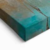 Modern Landscape Abstract - Vibrant Sunset Over Textured Cityscape Wall Art