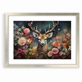 Graceful Antelope with Vibrant Floral Surroundings - Stunning Wall Art