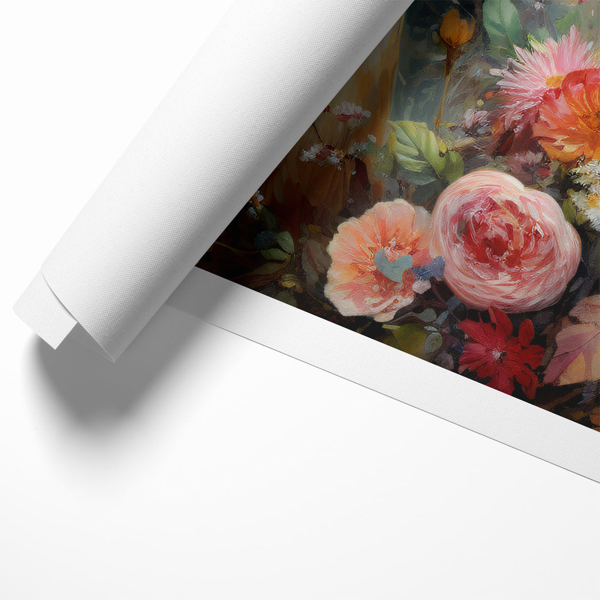 Graceful Antelope with Vibrant Floral Surroundings - Stunning Wall Art