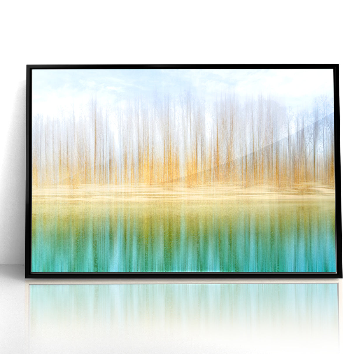 Colorful Abstract Landscapes - Tranquil Reflection Abstract Wall Art