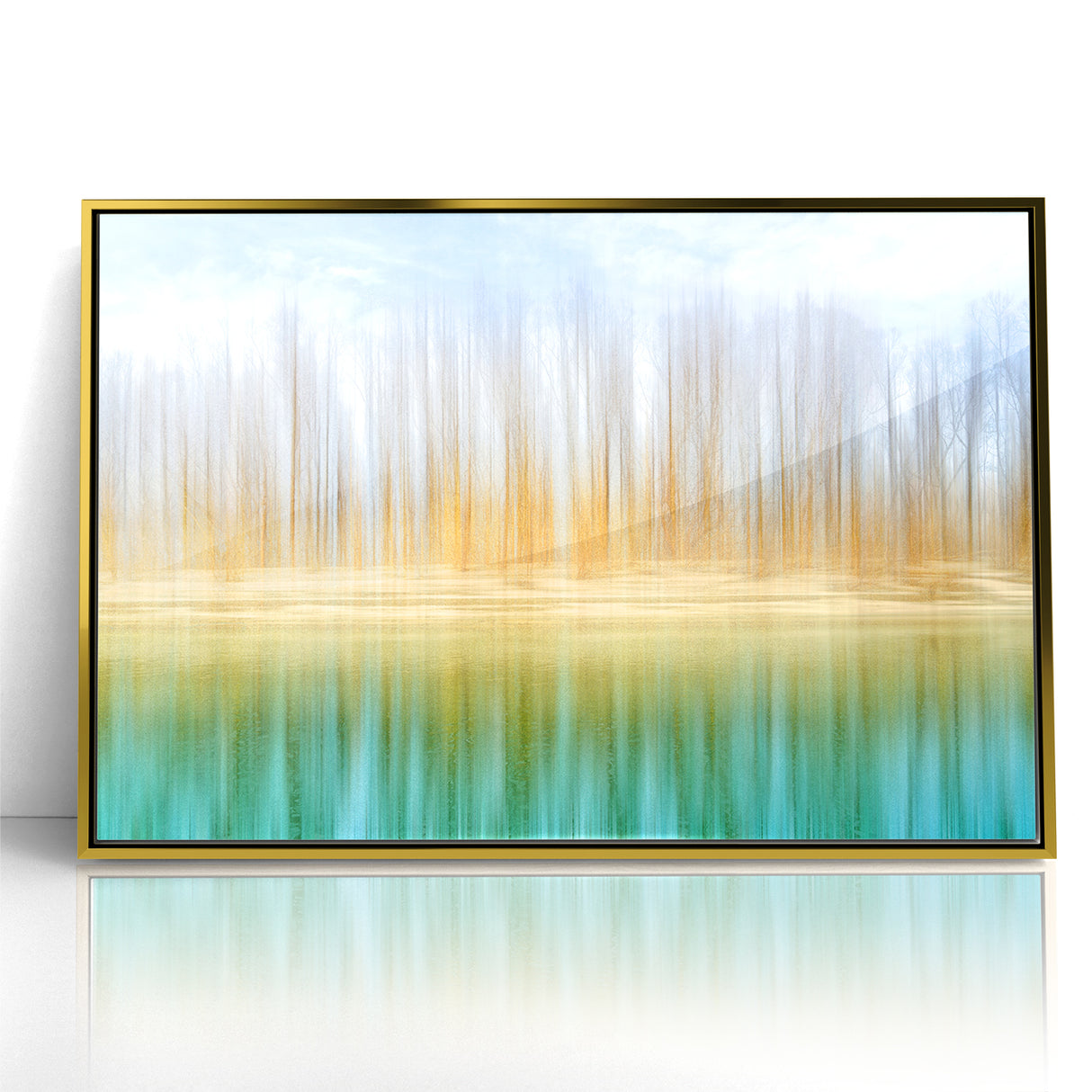 Colorful Abstract Landscapes - Tranquil Reflection Abstract Wall Art