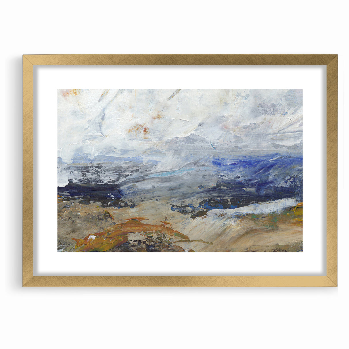 Abstract Nature Prints - Dynamic Textured Seascape Wall Art