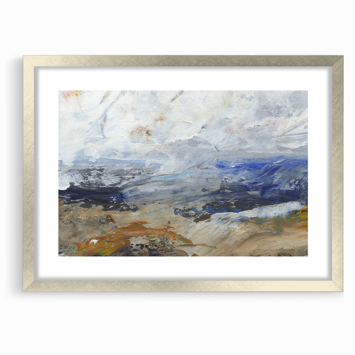 Abstract Nature Prints - Dynamic Textured Seascape Wall Art