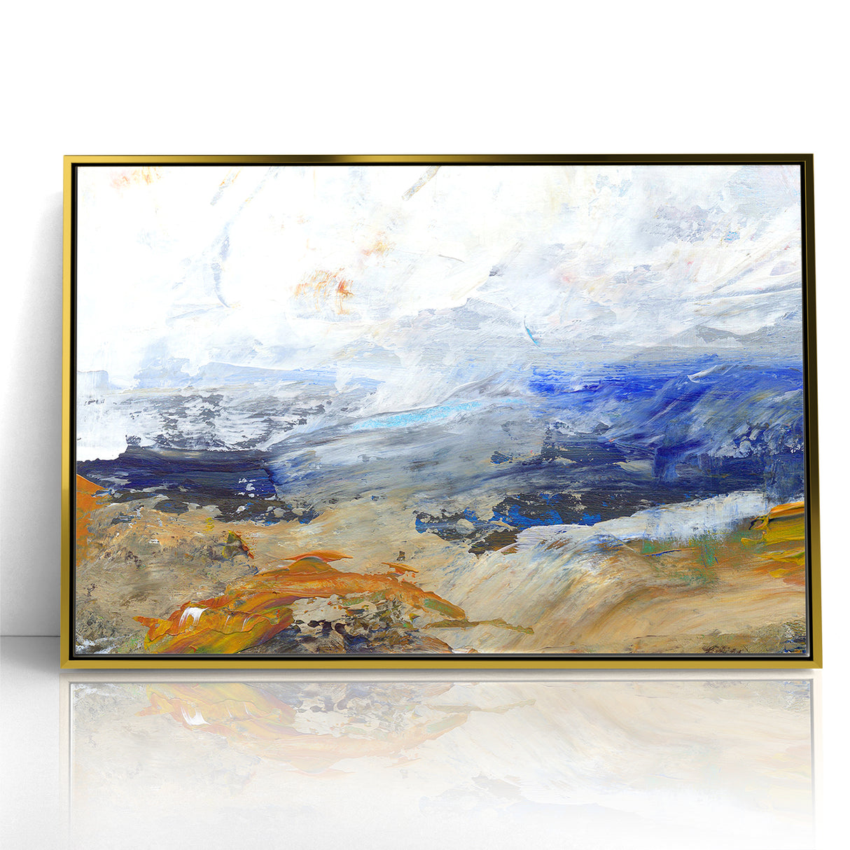 Abstract Nature Prints - Dynamic Textured Seascape Wall Art