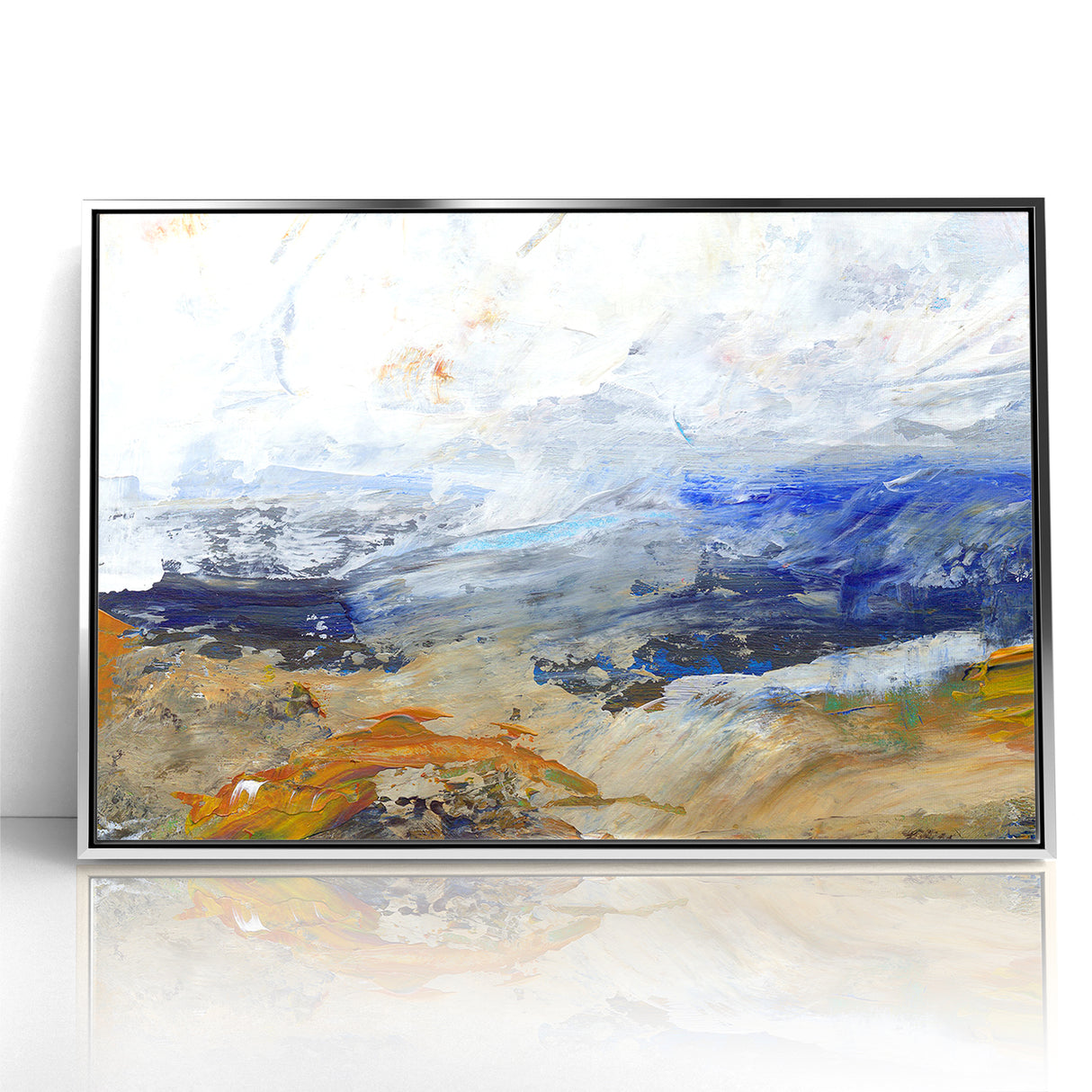 Abstract Nature Prints - Dynamic Textured Seascape Wall Art