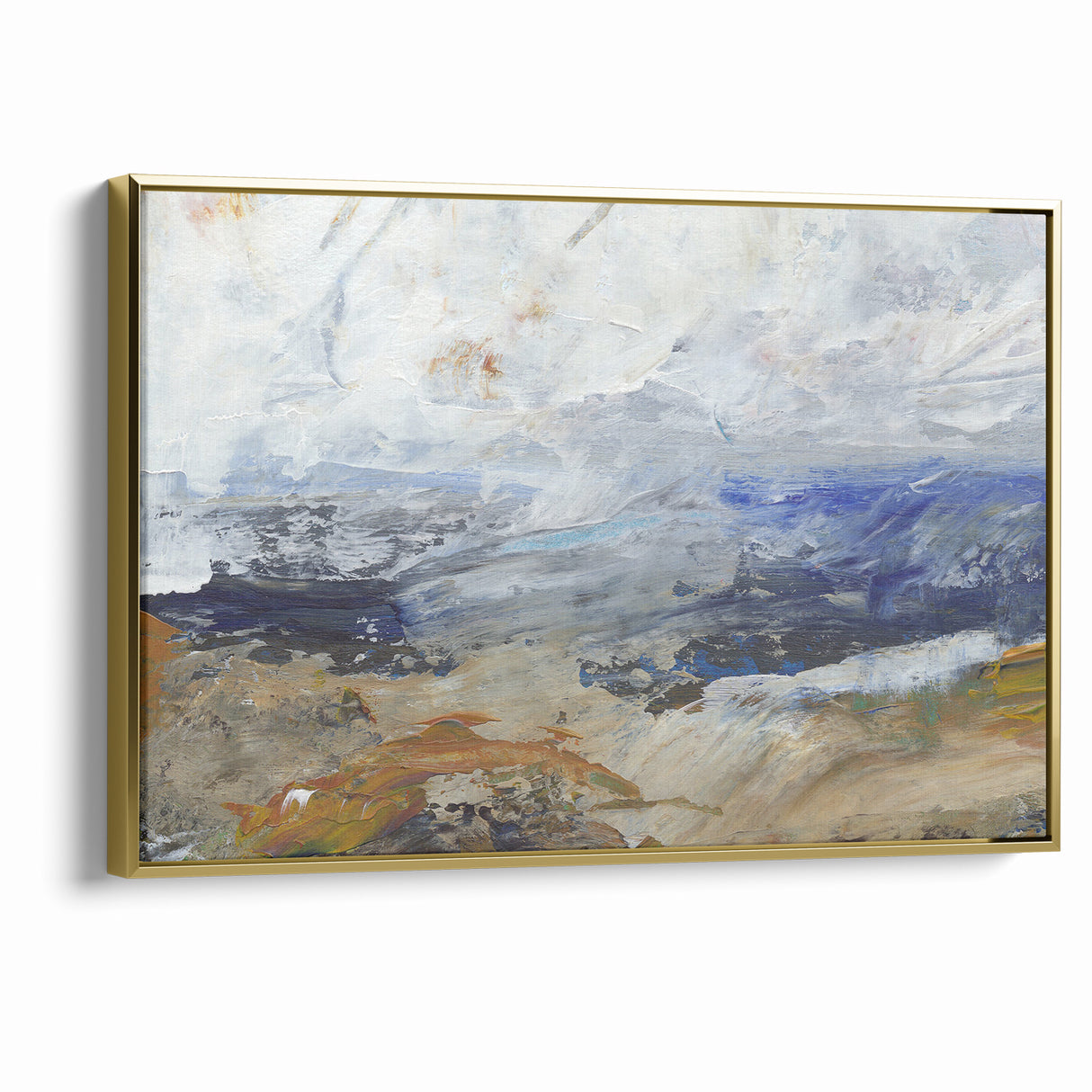 Abstract Nature Prints - Dynamic Textured Seascape Wall Art