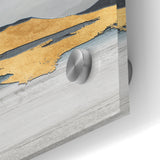 Modern Landscape Abstract - Golden Mountain on Soft Horizon Wall Art