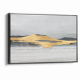 Modern Landscape Abstract - Golden Mountain on Soft Horizon Wall Art