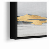 Modern Landscape Abstract - Golden Mountain on Soft Horizon Wall Art