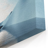 Modern Landscape Abstract Art - Serene Blue Hills Wall Decor
