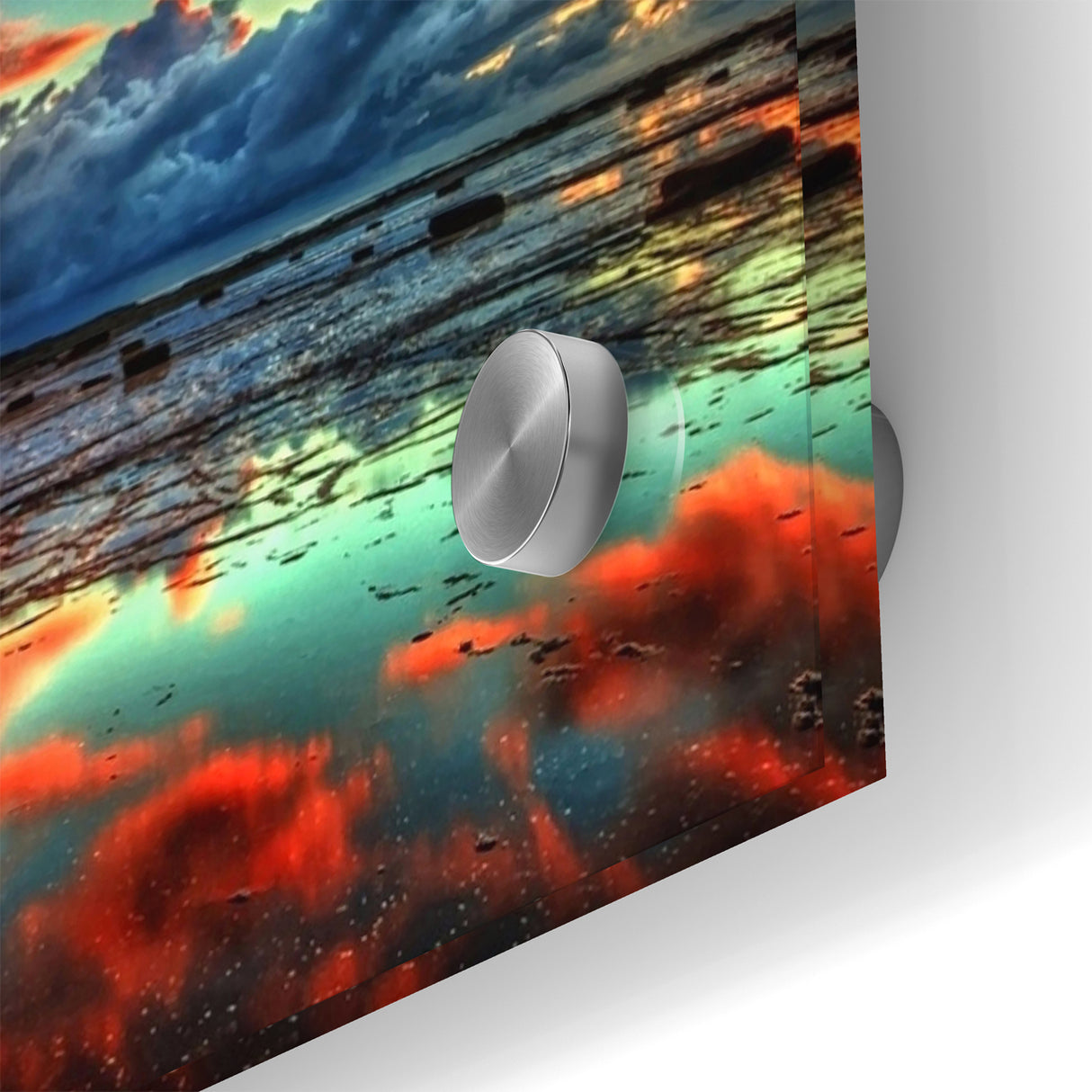 Colorful Abstract Landscapes - Dramatic Sunset Reflection Wall Art