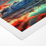 Colorful Abstract Landscapes - Dramatic Sunset Reflection Wall Art