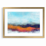 Colorful Abstract Landscapes - Vibrant Mountain Vista Wall Art