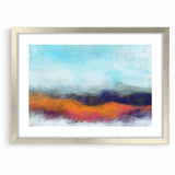 Colorful Abstract Landscapes - Vibrant Mountain Vista Wall Art