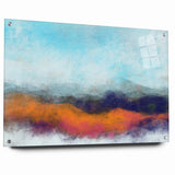 Colorful Abstract Landscapes - Vibrant Mountain Vista Wall Art