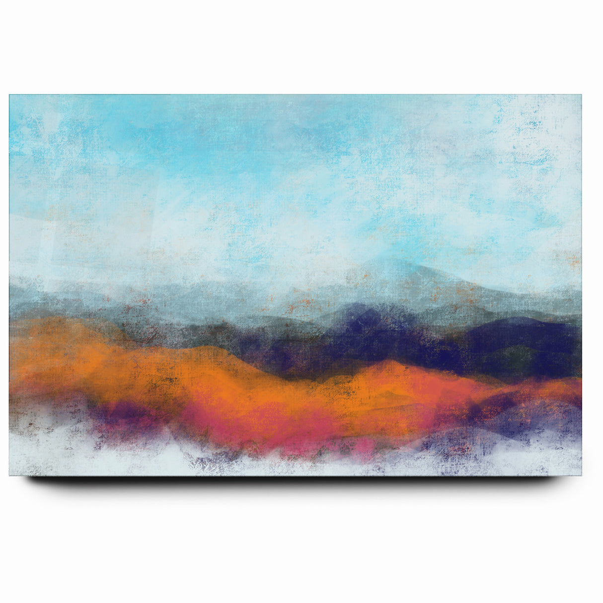 Colorful Abstract Landscapes - Vibrant Mountain Vista Wall Art