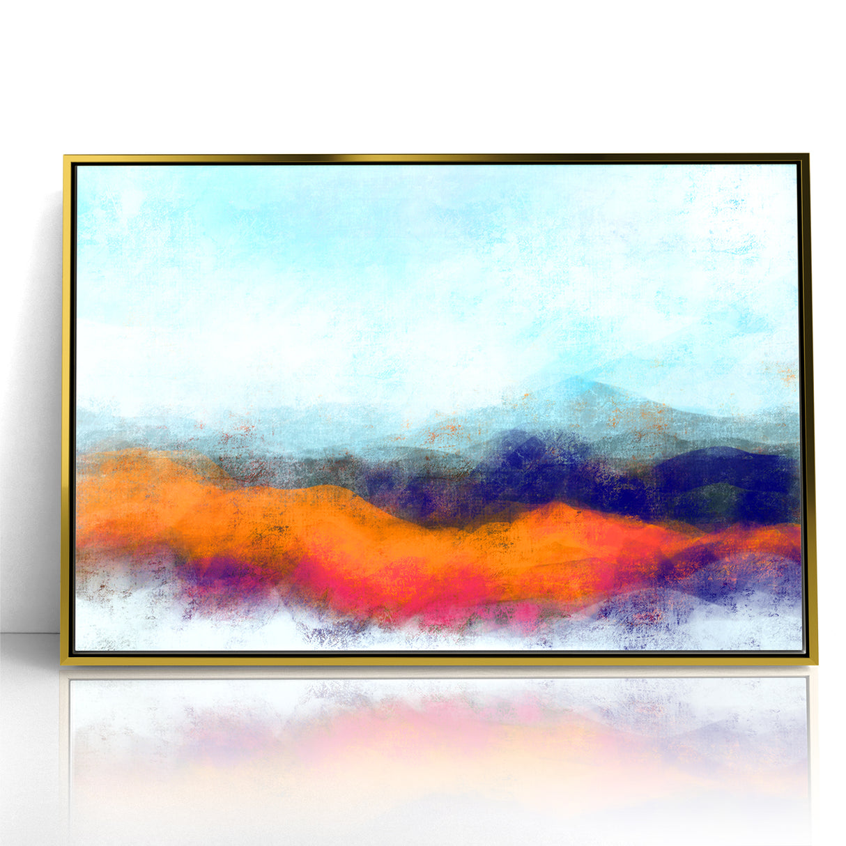 Colorful Abstract Landscapes - Vibrant Mountain Vista Wall Art