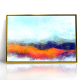 Colorful Abstract Landscapes - Vibrant Mountain Vista Wall Art